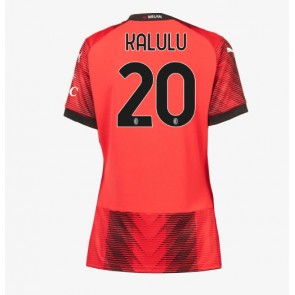 AC Milan Pierre Kalulu #20 Replika Hjemmebanetrøje Dame 2023-24 Kortærmet